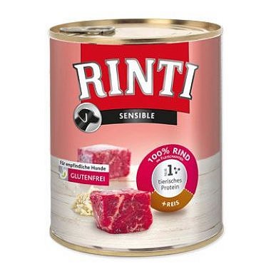 Rinti Dog Sensible hovězí+rýže 800 g