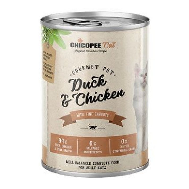 Chicopee Cat konz. Gourmet Pot Duck & Chicken 400 g
