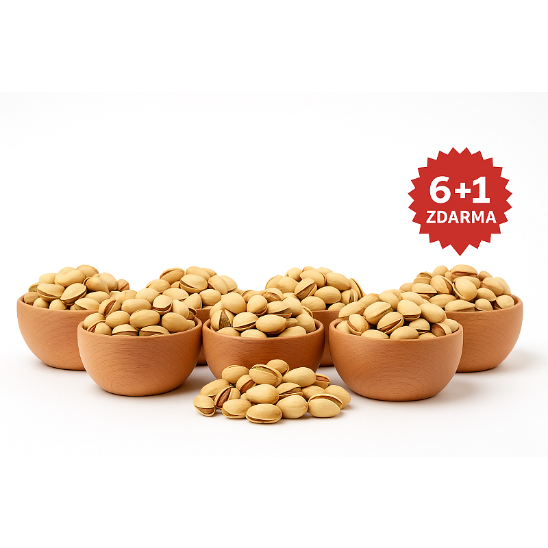 FAKT DOBRÉ Pistácie JUMBO solené 200 g AKCE 6+1 ZDARMA