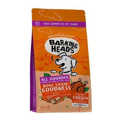 BARKING HEADS All Hounder Bowl Lickin Good Chick 2 kg