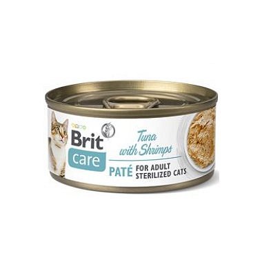 Brit Care Cat konz  Paté Sterilized Tuna&Shrimps 70 g