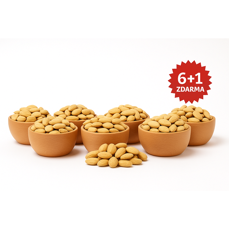 FAKT DOBRÉ Mandle SOLENÉ pražené 200 g AKCE 6+1 ZDARMA