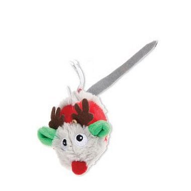 GiGwi Melody vánoční myška se zvukem