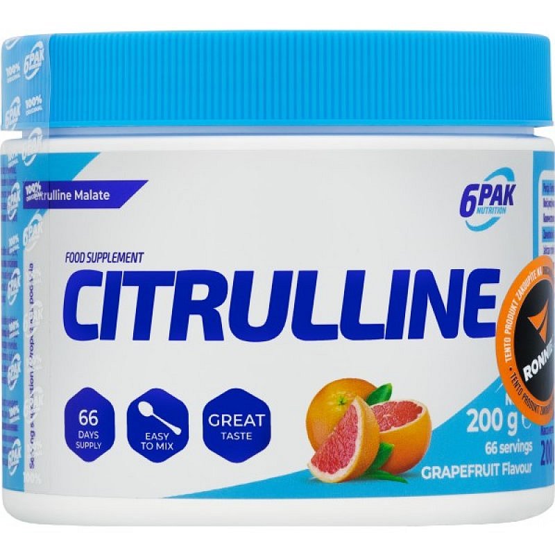 6Pak Nutrition Citrulline - 200 g, citron
