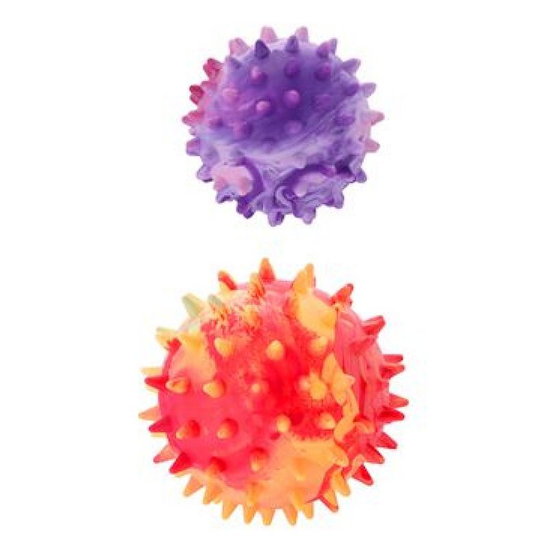 SUM-PLAST hračka pes míč s bodlinami plovací vanil. 3,5 cm