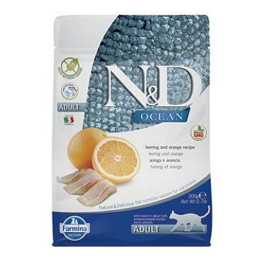 N&D OCEAN CAT Adult Herring & Orange 1,5 kg
