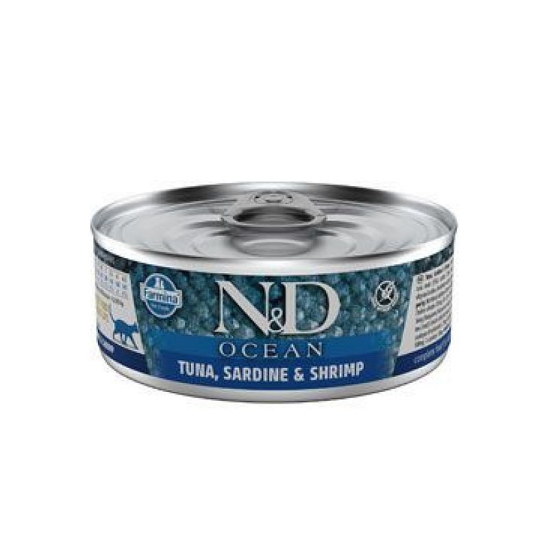 N&D CAT OCEAN Adult Tuna & Sardine & Shrimps 70 g
