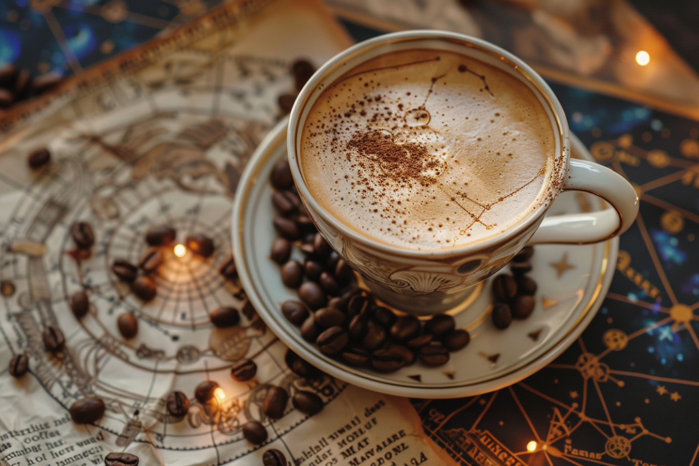 káva se souhvězdím